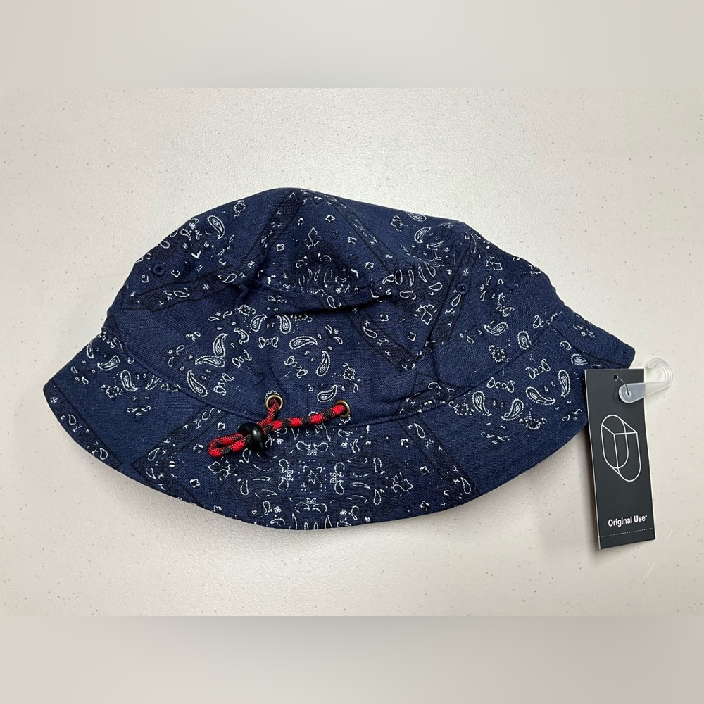 Original Use  Blue Paisley Print Bucket Hat